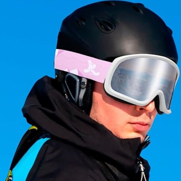 UV Protection Snowboard Pink Goggles - Picture 9 of 11